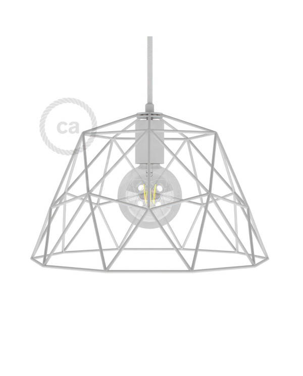 Gabbia XL paralume nudo Dome in metallo con portalampada E27