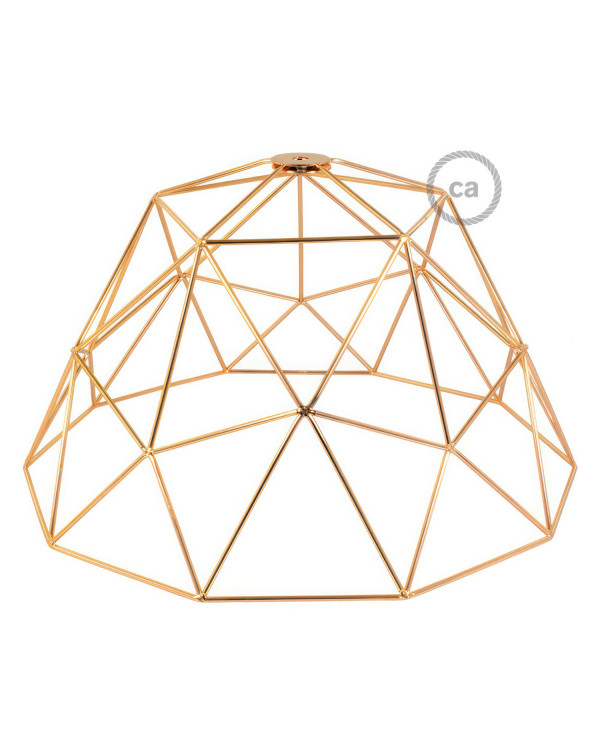 Gabbia XL paralume nudo Dome in metallo con portalampada E27