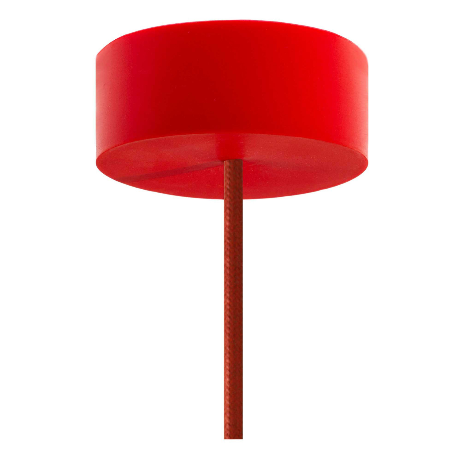 Lampada a sospensione Made in Italy completa di cavo tessile e finiture in silicone