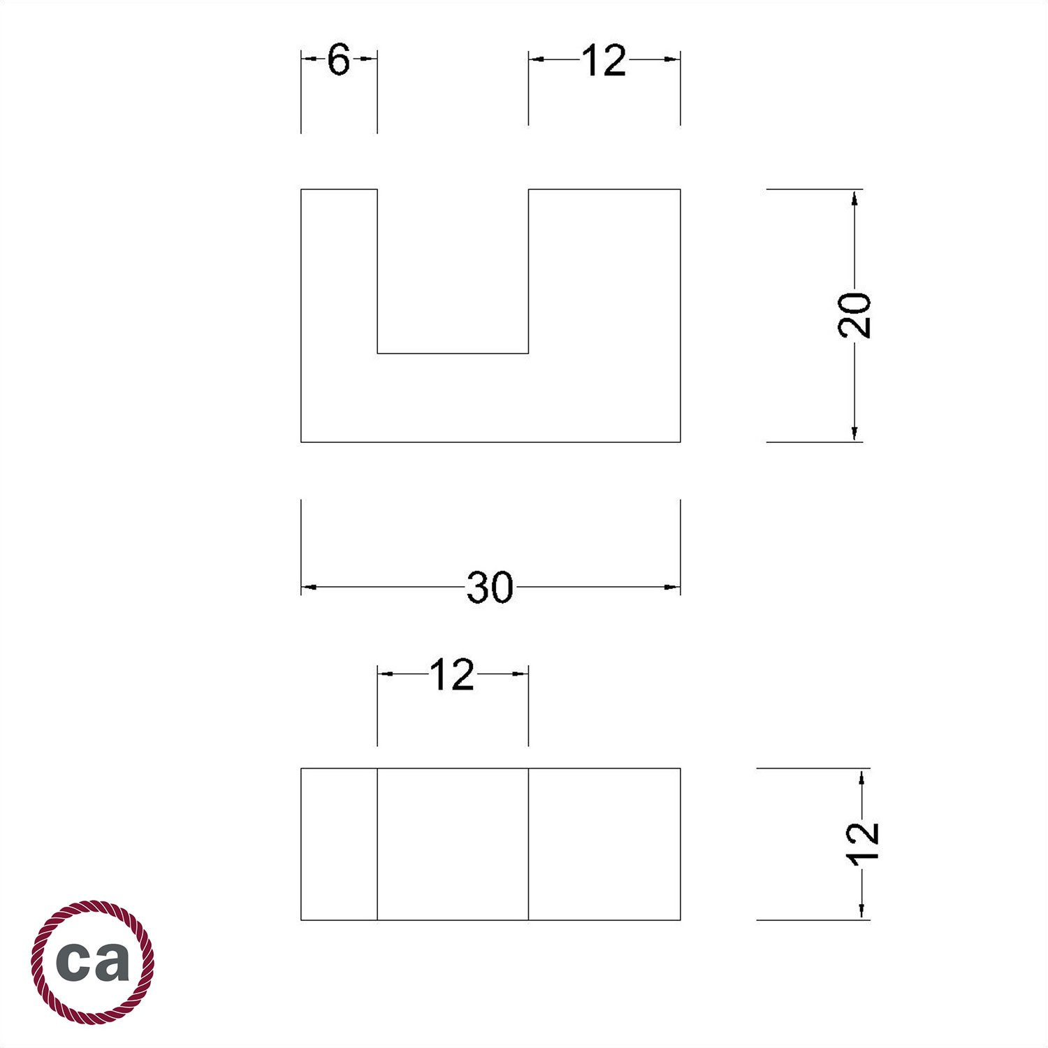 Kit piedini in legno, supporto per lampada da tavolo