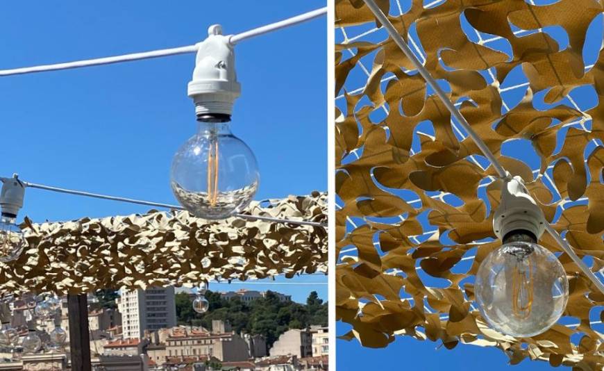 Creative-Cables illumina il Ciel Rooftop nell'oasi del coliving di Marsiglia